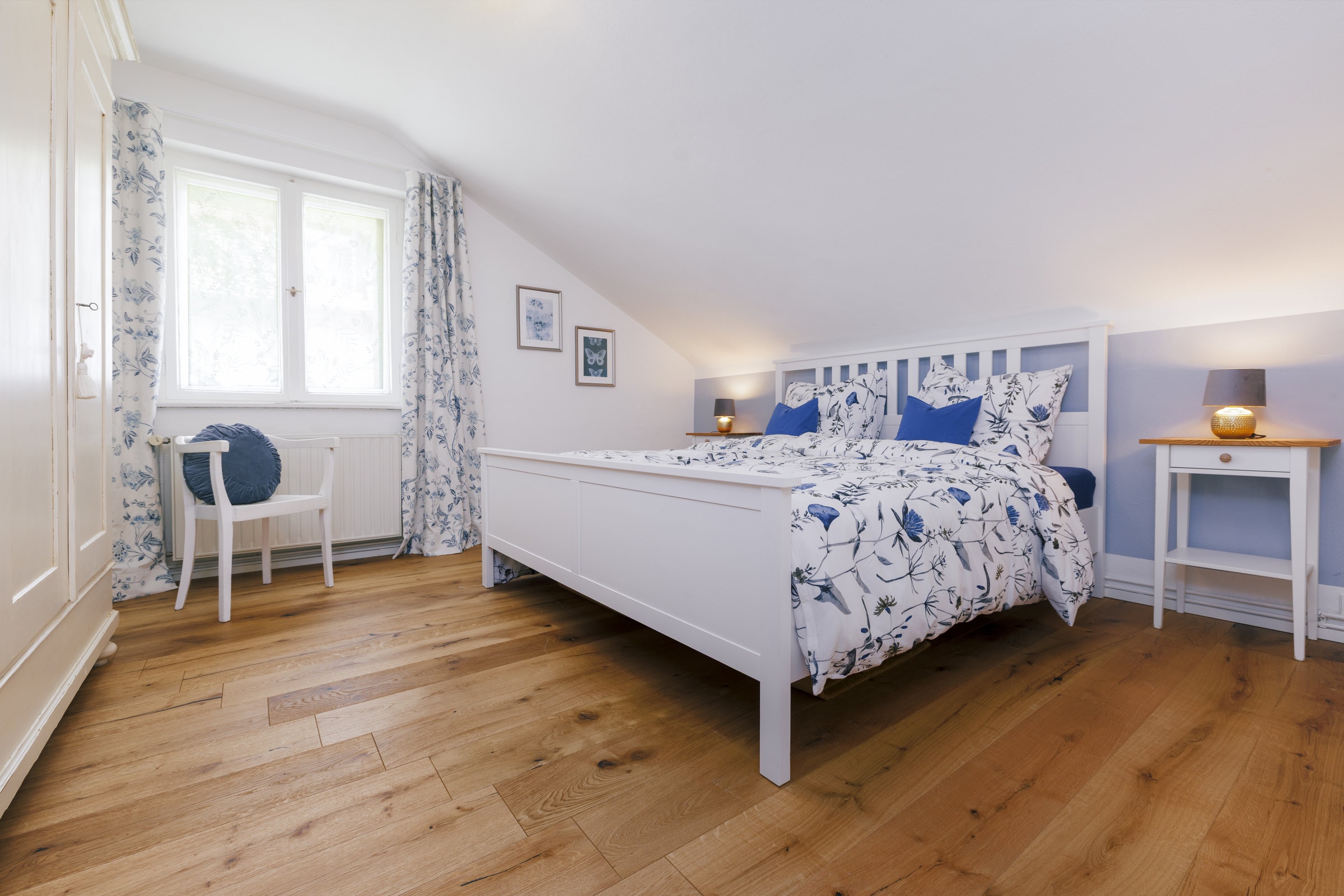 Schlafzimmer Blau